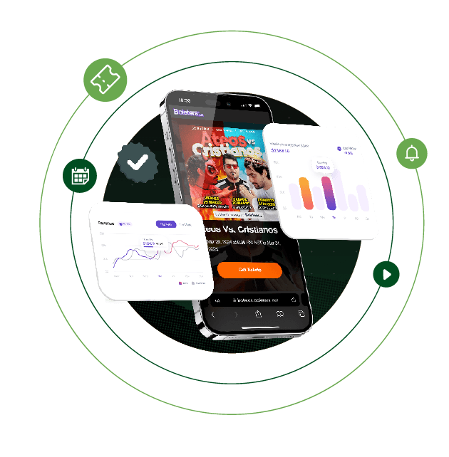 GREEN LABEL ticketing experience mockup